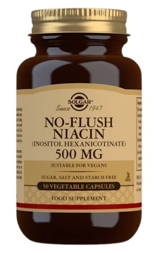 SOLGAR No-Flush Niacin 50 kapsułek