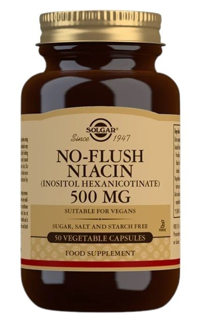 SOLGAR No-Flush Niacin 50 kapsułek