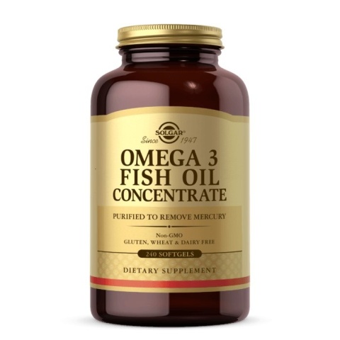 SOLGAR Omega 3 - Fish Oil Concentrate 240 kapsułek
