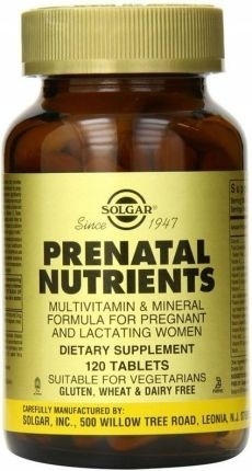 SOLGAR Prenatal Nutrients - Witaminy i minerały prenatalne 120 tabletek