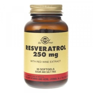 SOLGAR Resveratrol 250 mg with Red Wine Extract 30 kapsułek