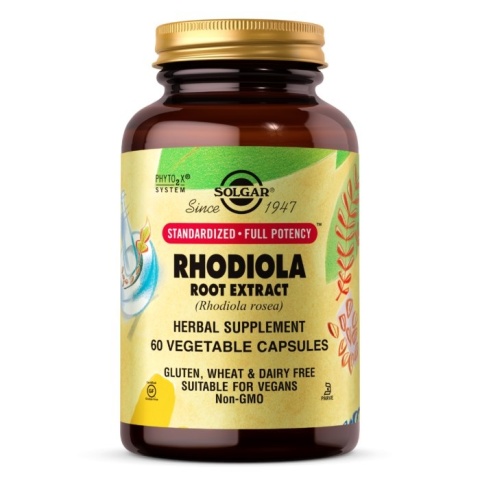 SOLGAR Rhodiola Root Extract SFP 500 mg - Różeniec górski ekstrakt z korzenia 60 kapsułek