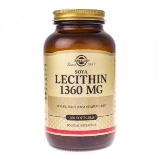 SOLGAR Soya Lecithin - Lecytyna sojowa 100 kapsułek