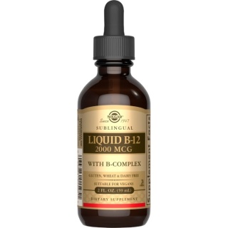SOLGAR Sublingual Liquid B12 with B-Complex 59 ml