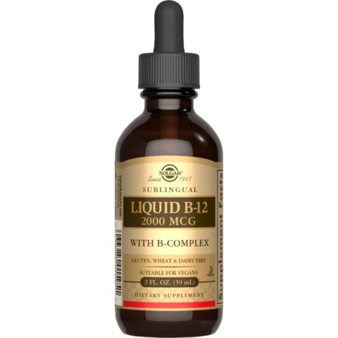 SOLGAR Sublingual Liquid B12 with B-Complex 59 ml