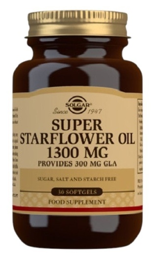 SOLGAR Super Starflower Oil 1300 mg - Olej z Ogórecznika 30 kapsułek