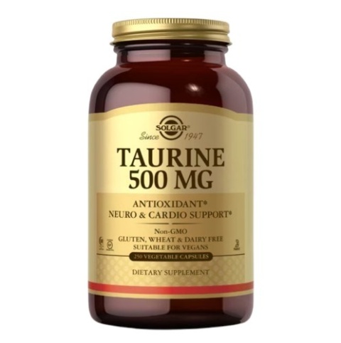 SOLGAR Taurine 500 mg 250 kapsułek