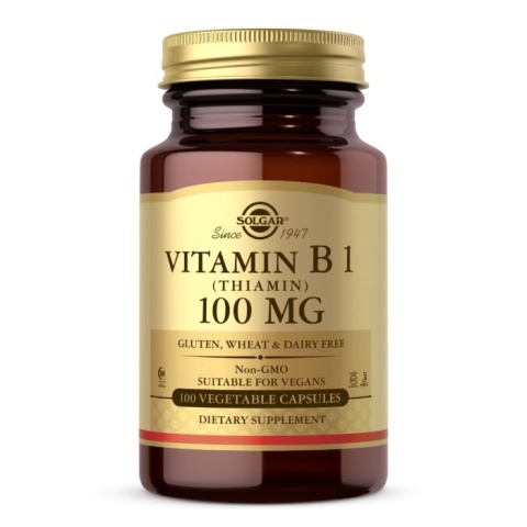 SOLGAR Tiamina 100 mg 100 kapsułek