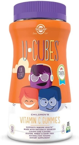SOLGAR U-Cubes Children's Vitamin C - Witamina C dla dzieci 90 żelek