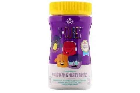 SOLGAR U-Cubes Multi-Vitamin & Minerals - Multiwitaminy i minerały dla dzieci 60 żelek