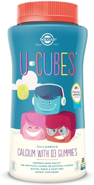 SOLGAR U-Cubes Wapń z witaminą D3 dla dzieci 120 żelek