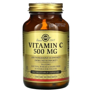 SOLGAR Vitamin C - Witamina C 500 mg 100 kapsułek