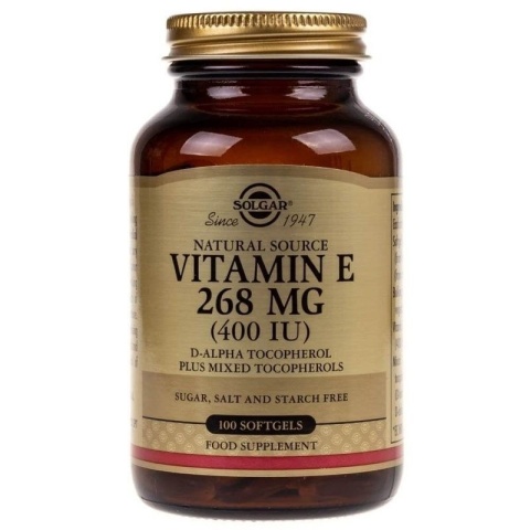 SOLGAR Vitamin E - Witamina E 268 mg 400 IU 100 kapsułek
