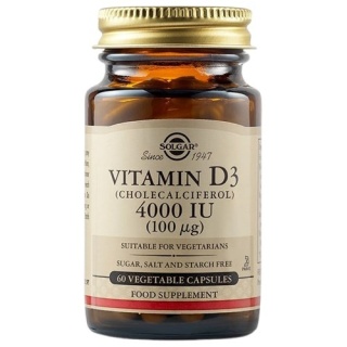 SOLGAR Witamina D3 4000 IU 100 mcg 60 kapsułek