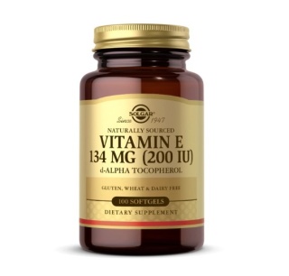 SOLGAR Witamina E 134 mg (200 IU) d-Alfa Tokoferol 100 kapsułek